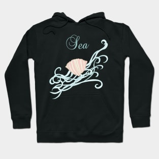 Shell with waves Hoodie